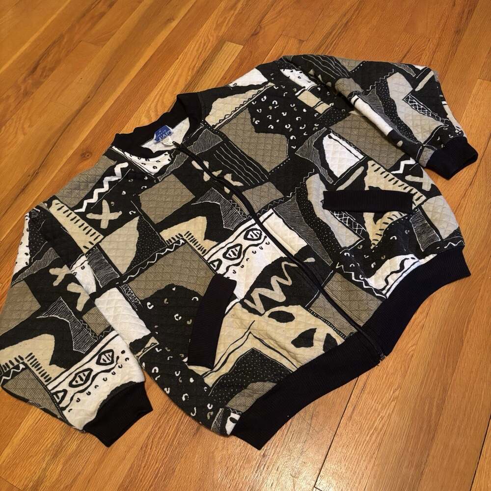 Vintage 90’s HMJ Women’s Lightweight Jacket Top Tribal Artsy Medium Large Ethnic